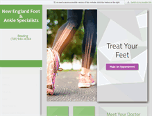 Tablet Screenshot of newenglandfootandankle.com